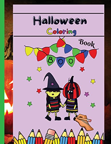 Halloween Coloring Book : Happy Halloween Coloring Book for Toddlers (Halloween Books for Kids) - 9781803895383
