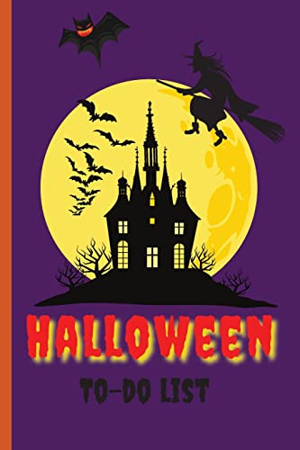Halloween To-Do List: To Do List Daily Notepads, Habit Tracker, Letter Size (6 X 9)