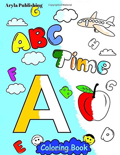 ABC Time Coloring Book : Fun Colouring Books for Children Kids to Color and Learn Activity Pages