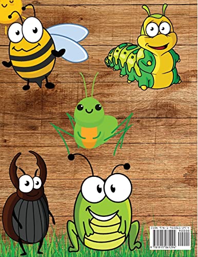 Bug Coloring Book For Kids : Insects Coloring Book For Toddlers And Preschoolers With Large Pictures