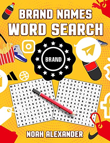Brand Names Word Search: 100 Themed Word Search Puzzles