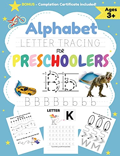 Alphabet Letter Tracing for Preschoolers : A Workbook For Boys to Practice Pen Control, Line Tracing, Shapes the Alphabet and More! (ABC Activity Book) 8.5 X 11 Inch - 9781922515179