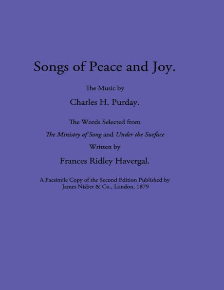 Songs Of Peace And Joy - 9781937236588