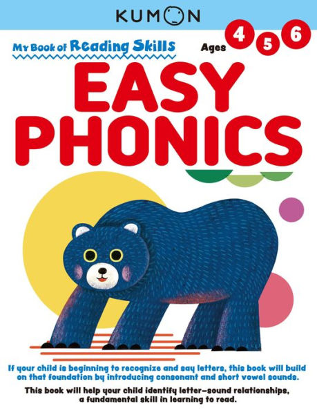 Kumon My Book Of Reading Skills: Easy Phonics (Reading Skills), Ages 4-6, 96 Pages (My Book Of Reading Skills) (My Book Of Reading Skills; Ages 4,5,6)