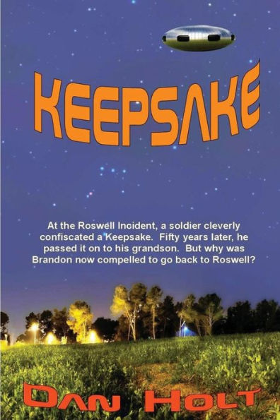 Keepsake: At the Roswell Incident, a soldier cleverly confiscated a Keepsake.  Fifty years later, he passed it on to his grandson.  But why was Brandon now compelled to go back to Roswell?