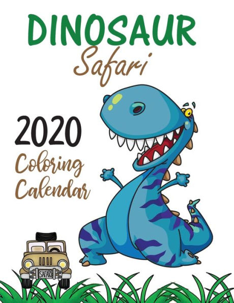 Calendario para colorear Dinosaur Safari 2020