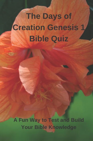 The Days Of Creation Genesis 1 Bible Quiz : A Fun Way To Test And Build Your Bible Knowledge