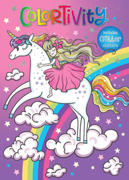 Colortivity: Unicorn With Glitter Stickers