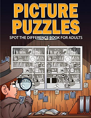 Picture Puzzles: Spot The Difference Book For Adults