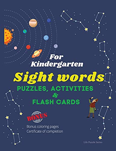 Sight Words Puzzles, Activities & Flashcards: For Kindergarten (Life Puzzle - Sight Word)