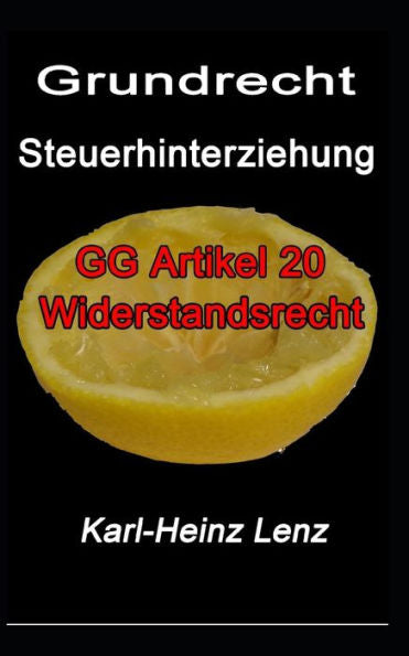Grundrecht Steuerhinterziehung: GG Artikel 20 Widerstandsrecht (German Edition)