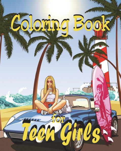 Libro para colorear - Para niñas adolescentes: ilustraciones femeninas variadas para niñas adolescentes y mujeres jóvenes