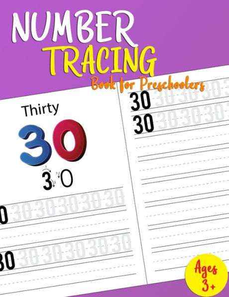 Number Tracing Book For Preschoolers