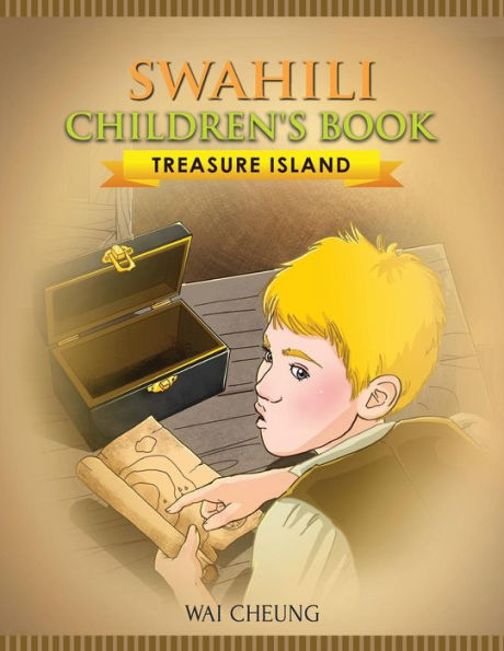Swahili Children's Coloring Book Treasure Island