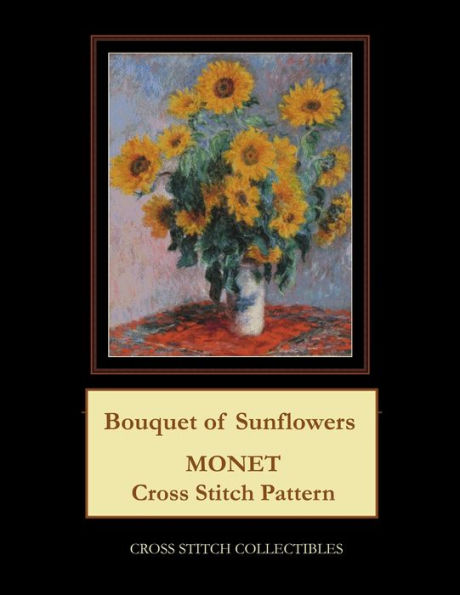 Ramo de Girasoles: patrón punto de cruz de Monet