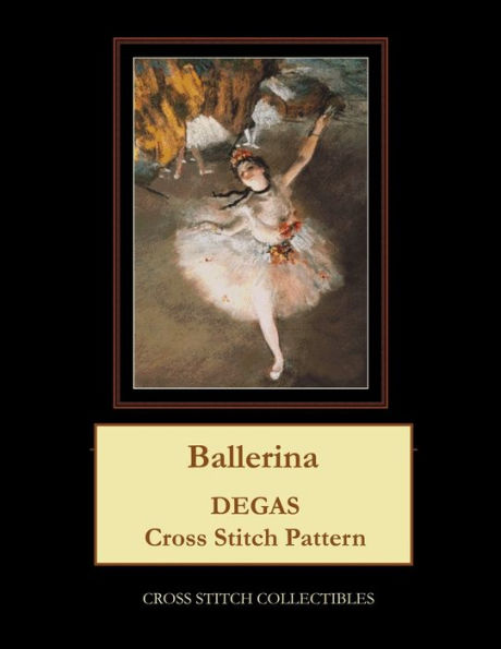 Bailarina: patrón punto de cruz Degas