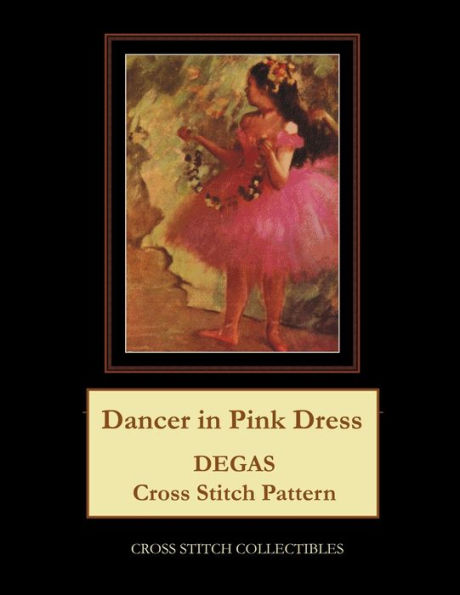 Dancer in Pink Dress: Degas cross stitch pattern