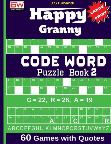 Happy Granny (CODE WORD) Puzzle Book - 9781975817138