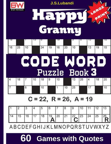 Happy Granny (CODE WORD) Puzzle Book - 9781975817176
