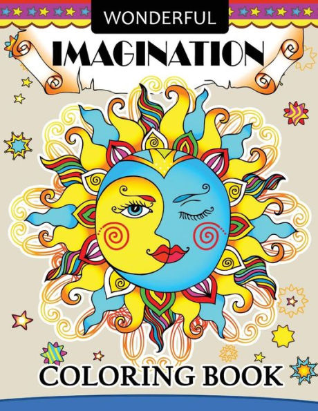 Wonderful Imagination Coloring Books : Adults Coloring Book Halloween, Doodle, Angel, Alien, Circus And Other Design