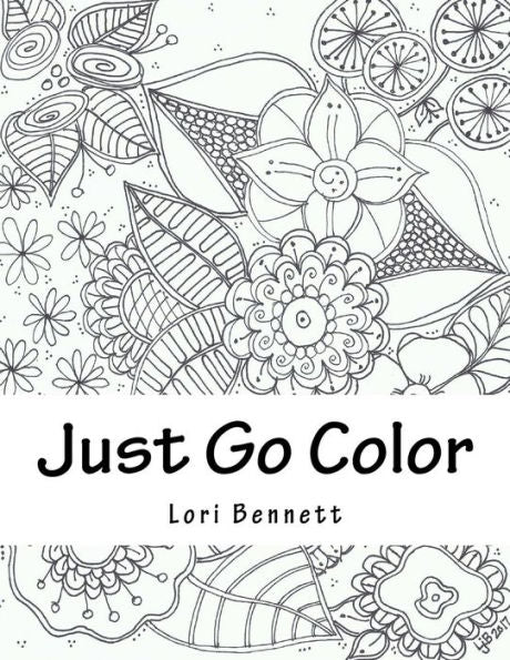 Just Go Color Some Flowers