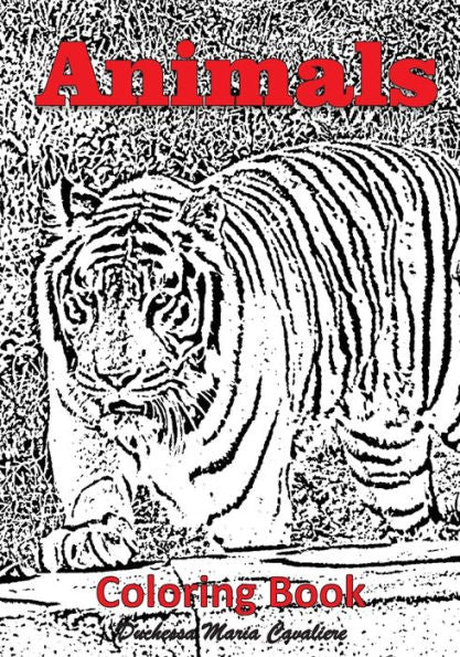 Animales: Libro para colorear