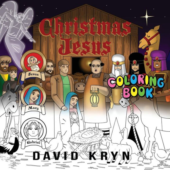 Libro para colorear de Jesús de Navidad