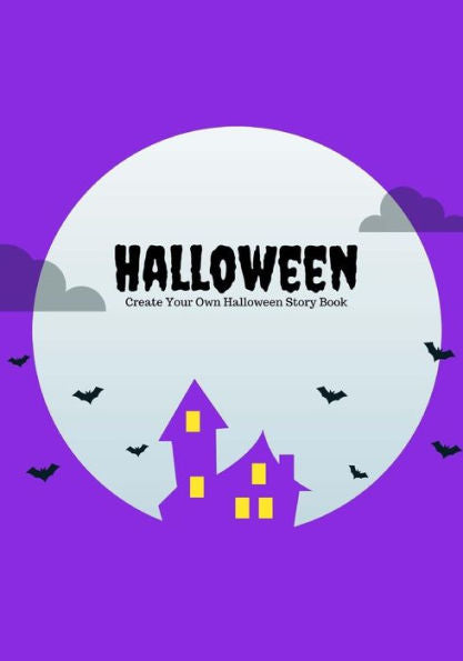 Halloween: Create Your Own Halloween Story Book, 100 Pages, Purple Scream (Halloween Gifts)