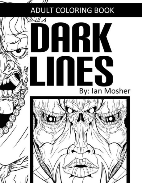 Dark Lines: Adult Coloring Book