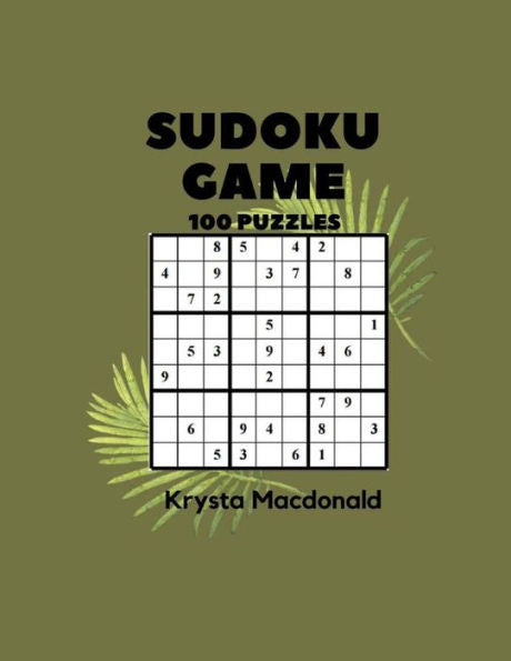 Sudoku Game 100 Puzzles : Sudoku Hard Puzzles Challenging Large Print