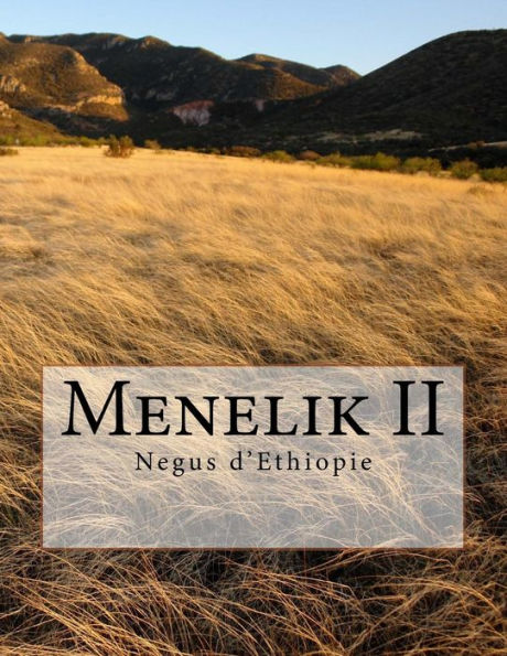 Menelik Ii : Negus D'Ethiopie