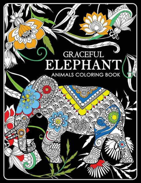 Graceful Elephant: Animals Coloring Book