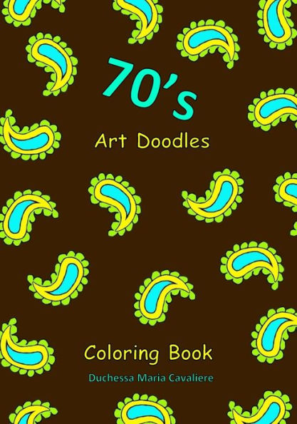 Garabatos artísticos de los 70: libro para colorear