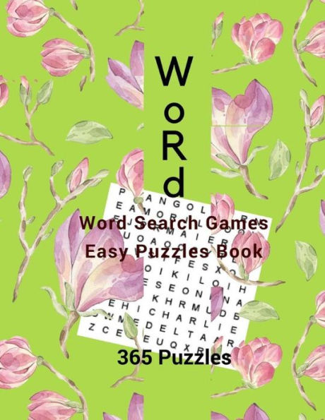 Word Word Search Games Easy Puzzles Book 365 Puzzles : Word Find Puzzle Books