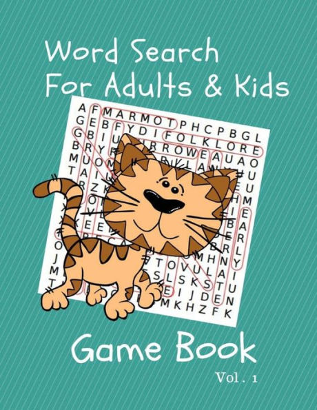 Word Search For Adults & Kids Game Book : Themed Word Searches Puzzles Book