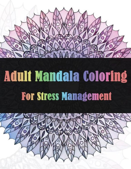 Coloración de mandala para adultos para el manejo del estrés
