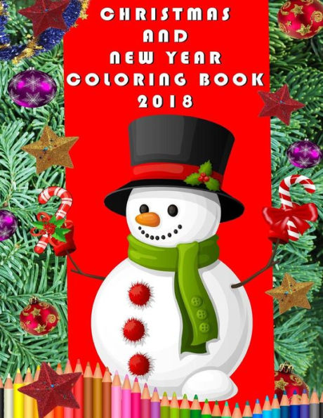 Christmas and New Year Coloring book 2018
