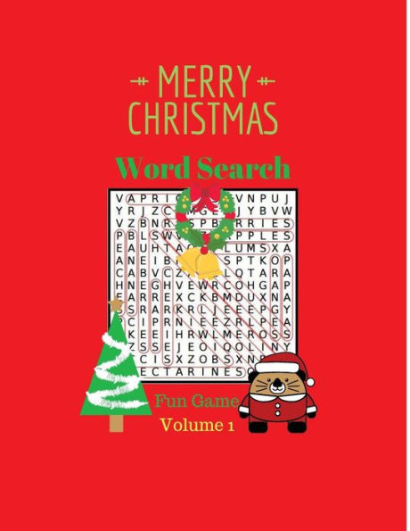 Merry Christmas Word Search Fun Game Volume 1 : Large Print Word Search Christmas Themed Word Search Puzzles
