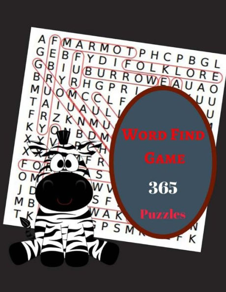 Word Find Game 365 Puzzles : Word Search Puzzle Book Fun Game For Adults