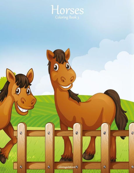 Horses Coloring Book 3