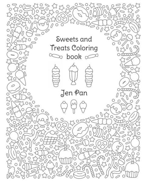 Sweets And Treats Coloring Book