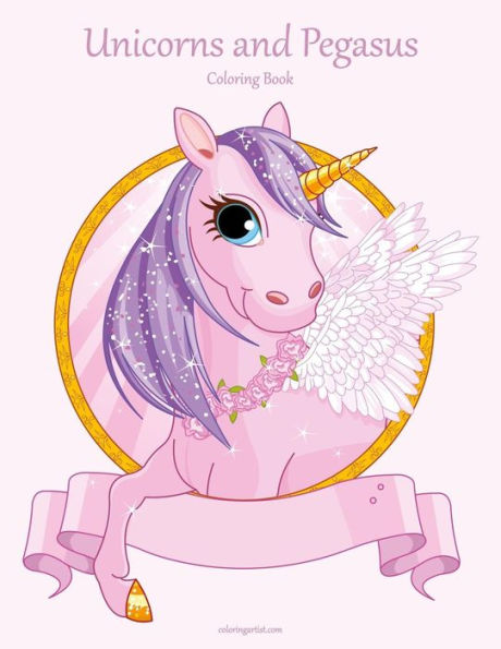 Unicorns And Pegasus Coloring Book 1