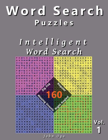 Word Search Puzzles : Intelligent Word Search, 160 Puzzles - 9781979922258