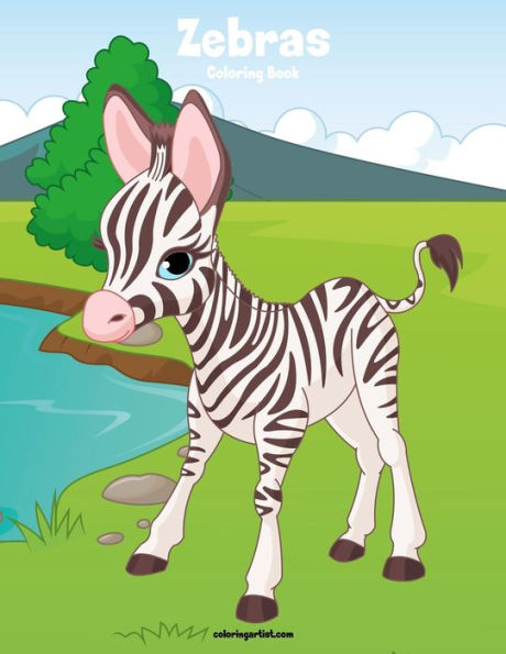 Zebras Coloring Book 1