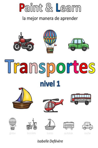 Paint & Learn : Transportes (Nivel 1)