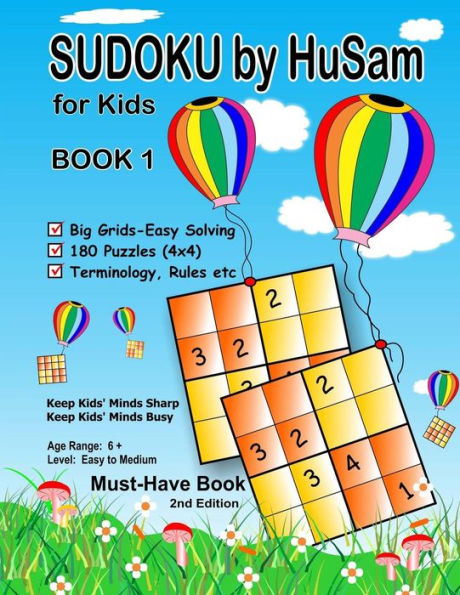 Sudoku By Husam For Kids - Book 1 (2Nd Edition)