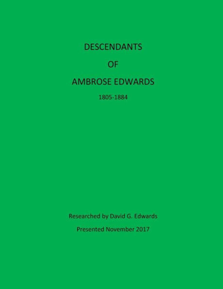 Descendants of Ambrose Edwards
