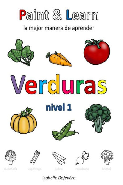 Paint & Learn : Verduras (Nivel 1)