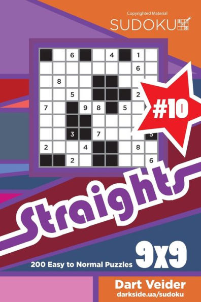 Sudoku Straights - 200 Easy To Normal Puzzles 9X9