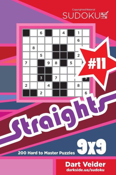 Sudoku Straights - 200 Hard To Master Puzzles 9X9